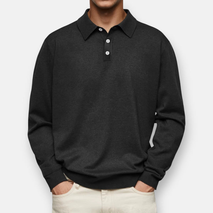 Jürgen - Langarm-Poloshirt für Herren - Produktansicht 4