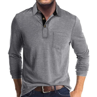 Michael - Einfarbiges Herren-Langarmshirt - Produktansicht 14