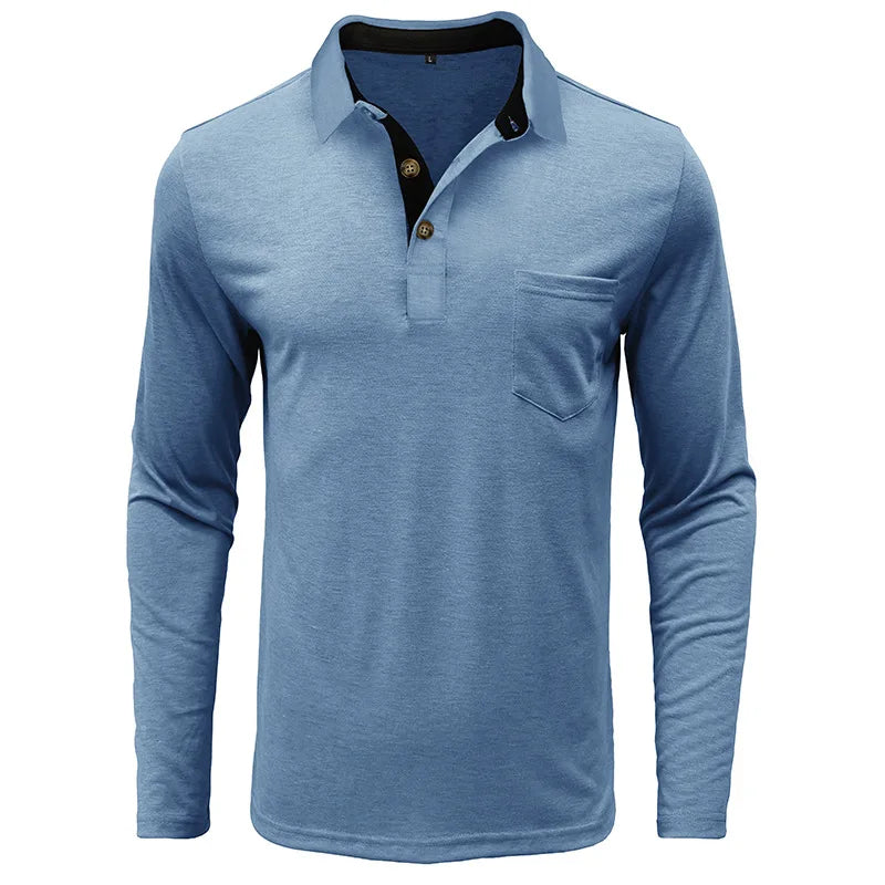 Michael - Einfarbiges Herren-Langarmshirt - Produktansicht 21