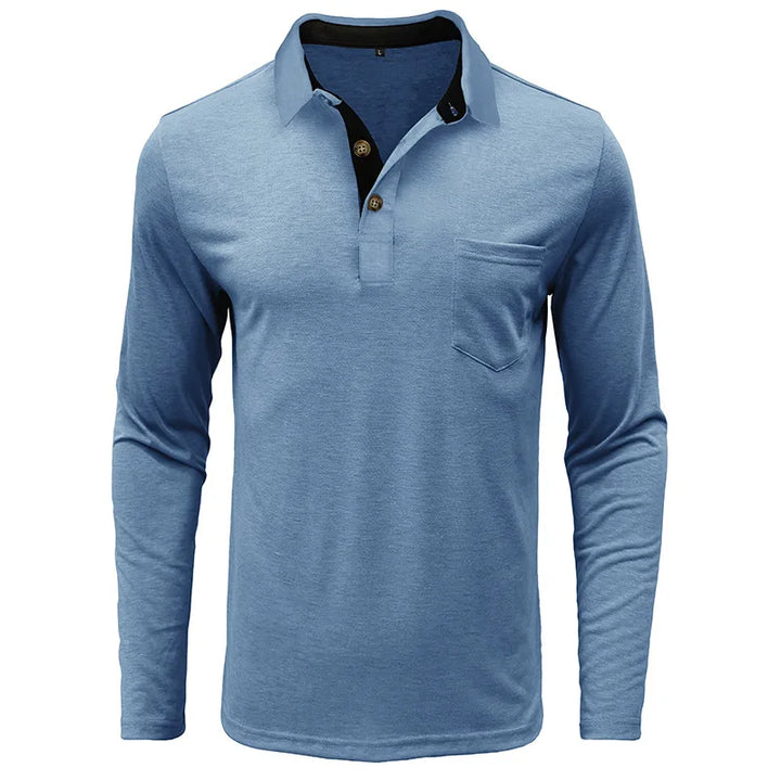Michael - Einfarbiges Herren-Langarmshirt - Produktansicht 21