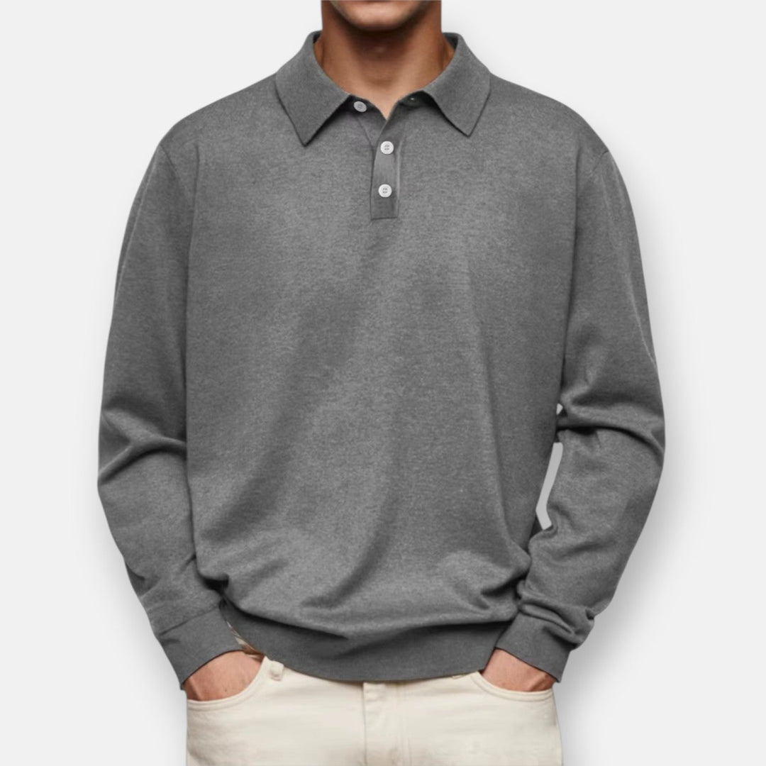Jürgen - Langarm-Poloshirt für Herren - Produktansicht 10