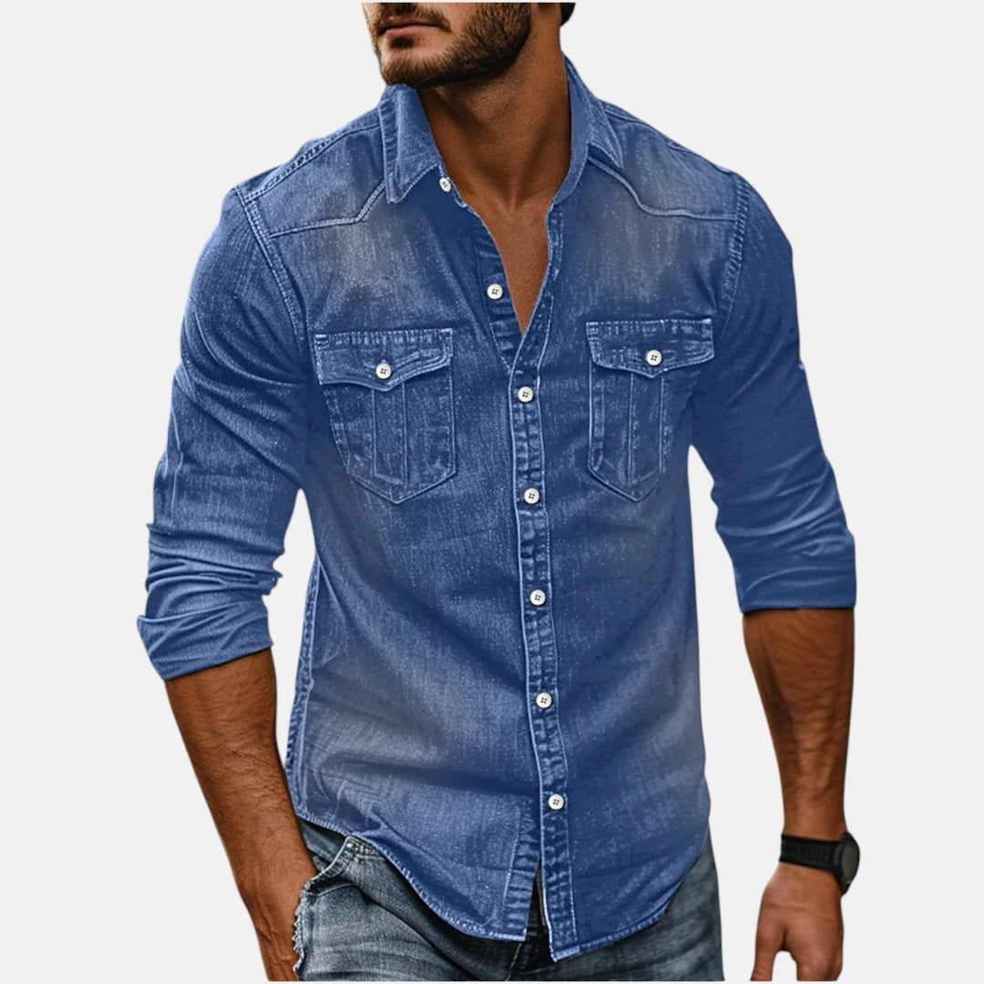 Peter - Denim-Hemd für Herren - Produktansicht 2