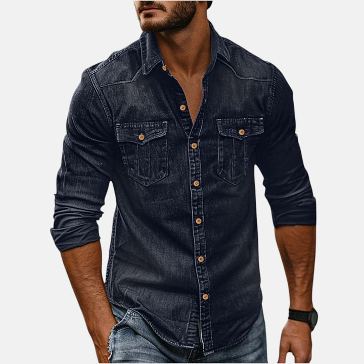 Peter - Denim-Hemd für Herren - Produktansicht 3