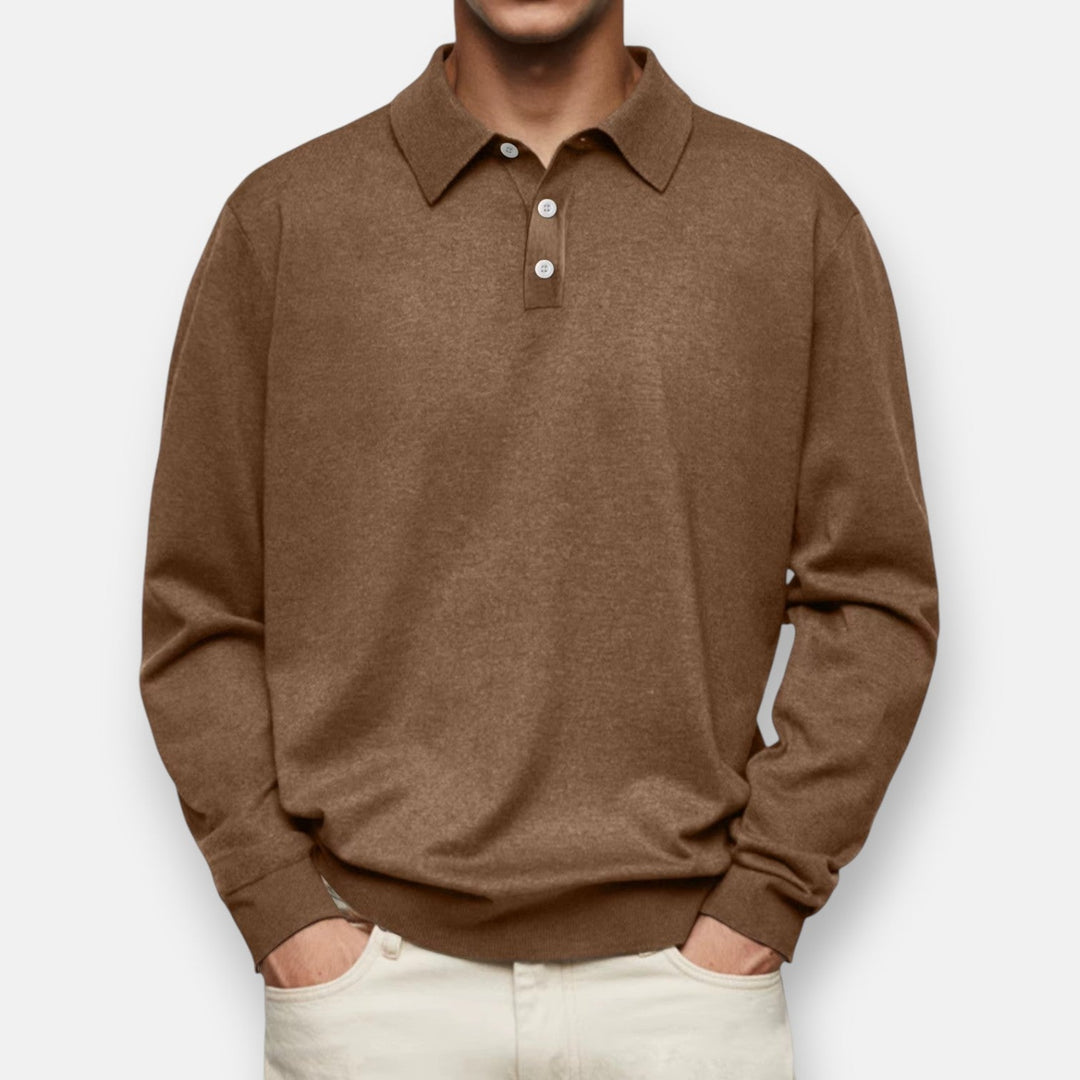 Jürgen - Langarm-Poloshirt für Herren - Produktansicht 9