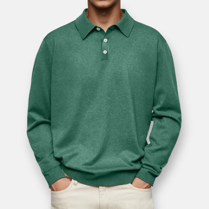 Jürgen - Langarm-Poloshirt für Herren - Produktansicht 6