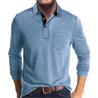 Michael - Einfarbiges Herren-Langarmshirt - Produktansicht 4