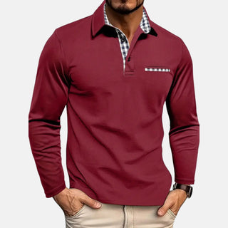Thomas - Klassisches Langarm-Poloshirt - Produktansicht 3