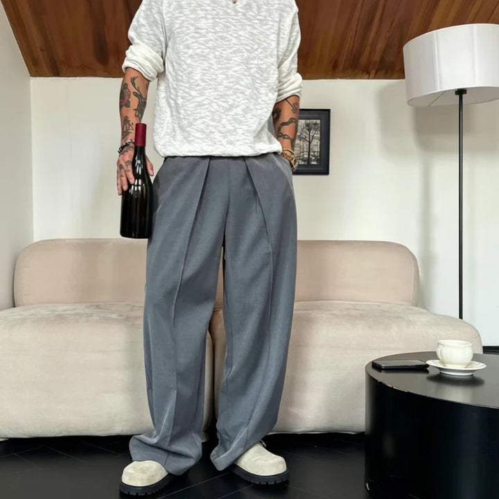 Luthor – Herren-Hose mit weitem Bein und Elastikbund