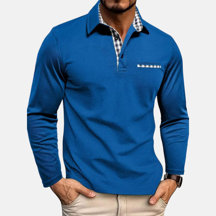 Thomas - Klassisches Langarm-Poloshirt - Produktansicht 6