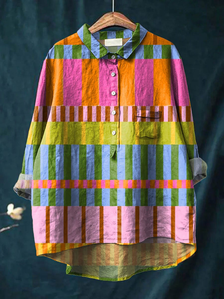 Amber – Elegante Damenbluse mit langen Ärmeln