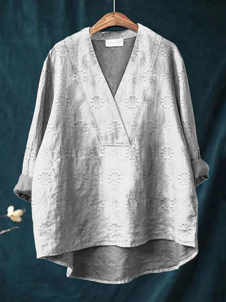 Cara – Elegante Damenbluse mit langen Ärmeln
