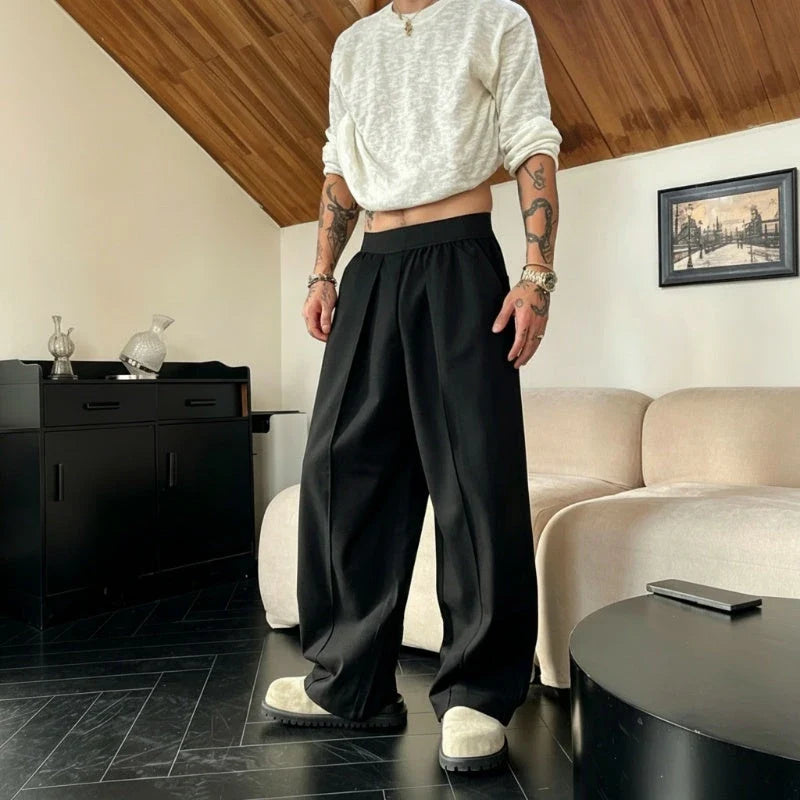Luthor – Herren-Hose mit weitem Bein und Elastikbund
