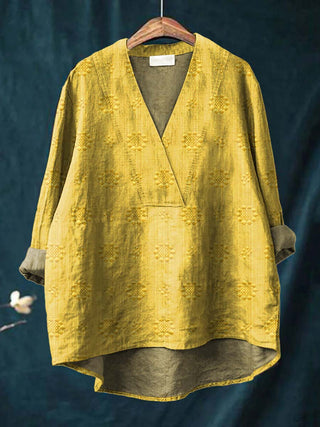 Cara – Elegante Damenbluse mit langen Ärmeln