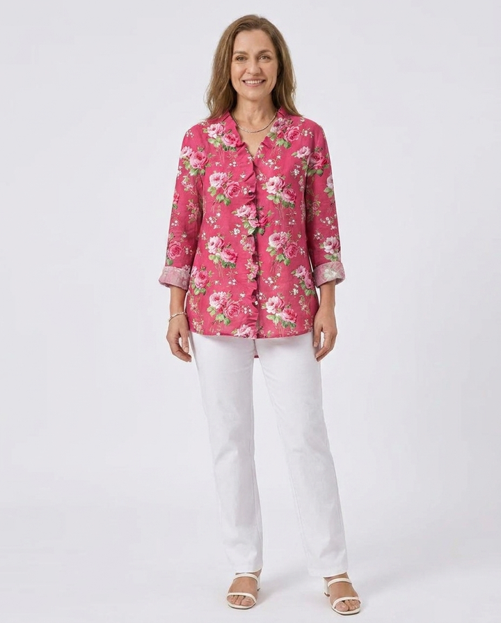 Tara – Elegante Damenbluse mit langen Ärmeln