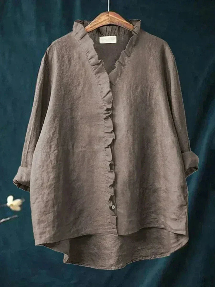 Eline – Elegante Damenbluse mit langen Ärmeln