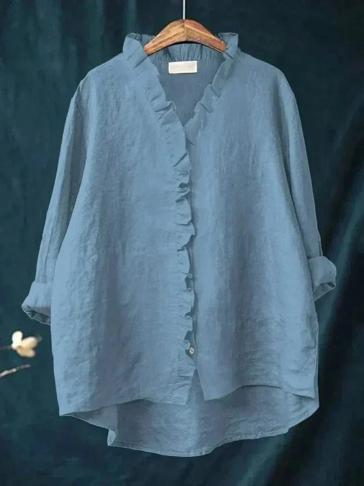 Eline – Elegante Damenbluse mit langen Ärmeln