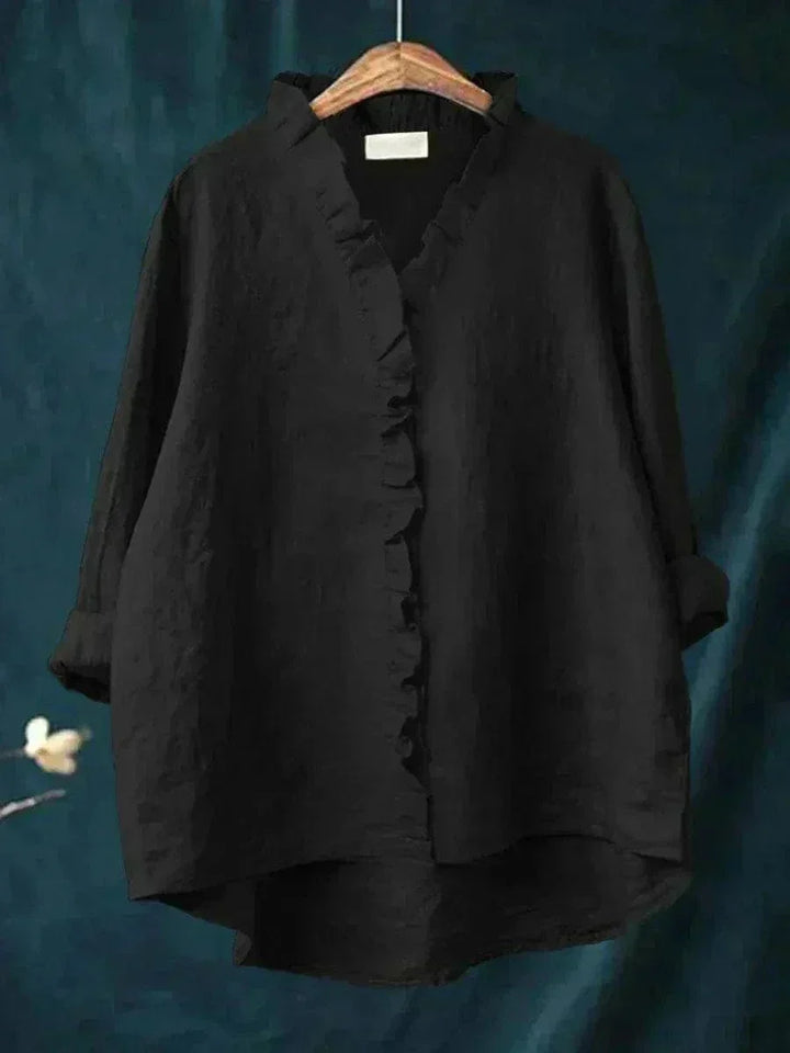 Eline – Elegante Damenbluse mit langen Ärmeln