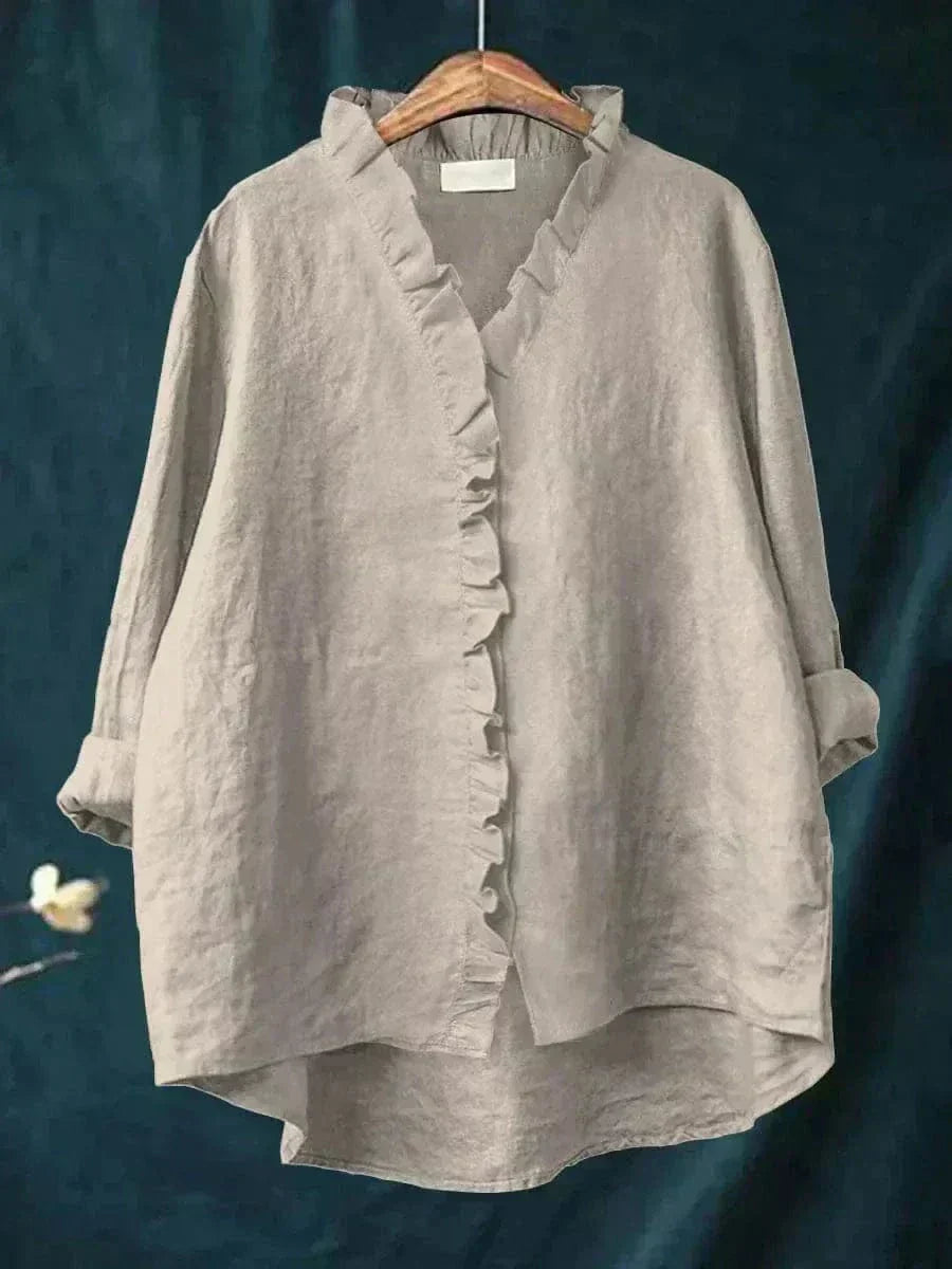 Eline – Elegante Damenbluse mit langen Ärmeln
