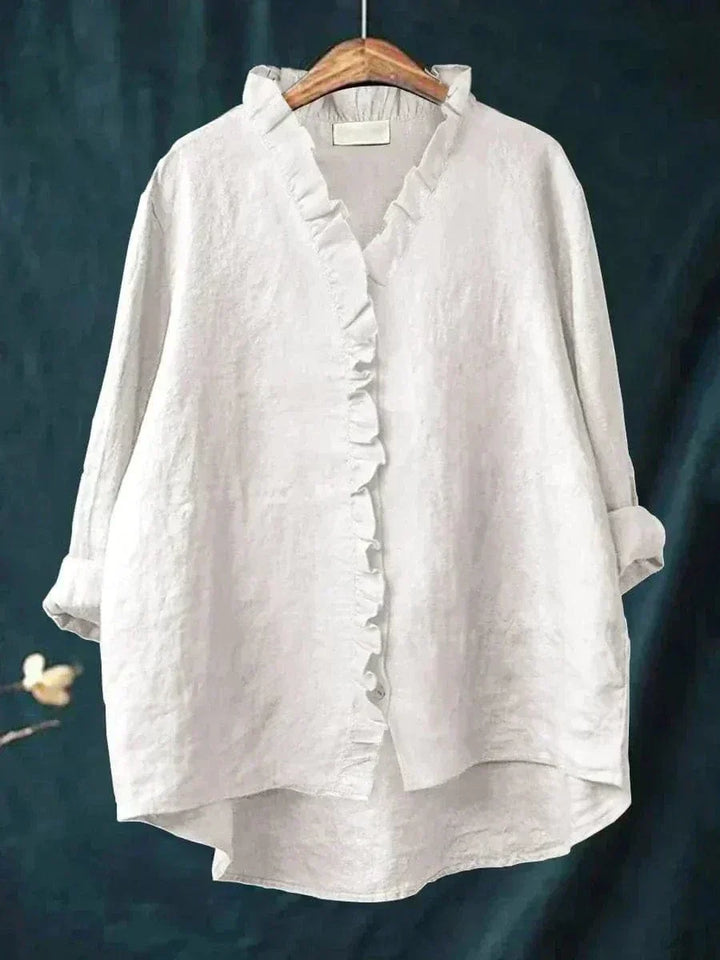 Eline – Elegante Damenbluse mit langen Ärmeln