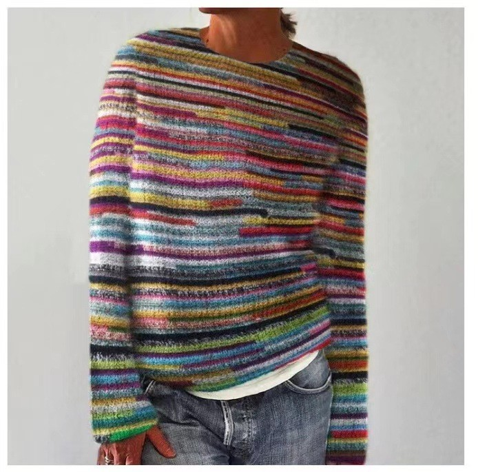 Mara - Rundhalspullover mit Fair-Isle-Muster - Produktansicht 7
