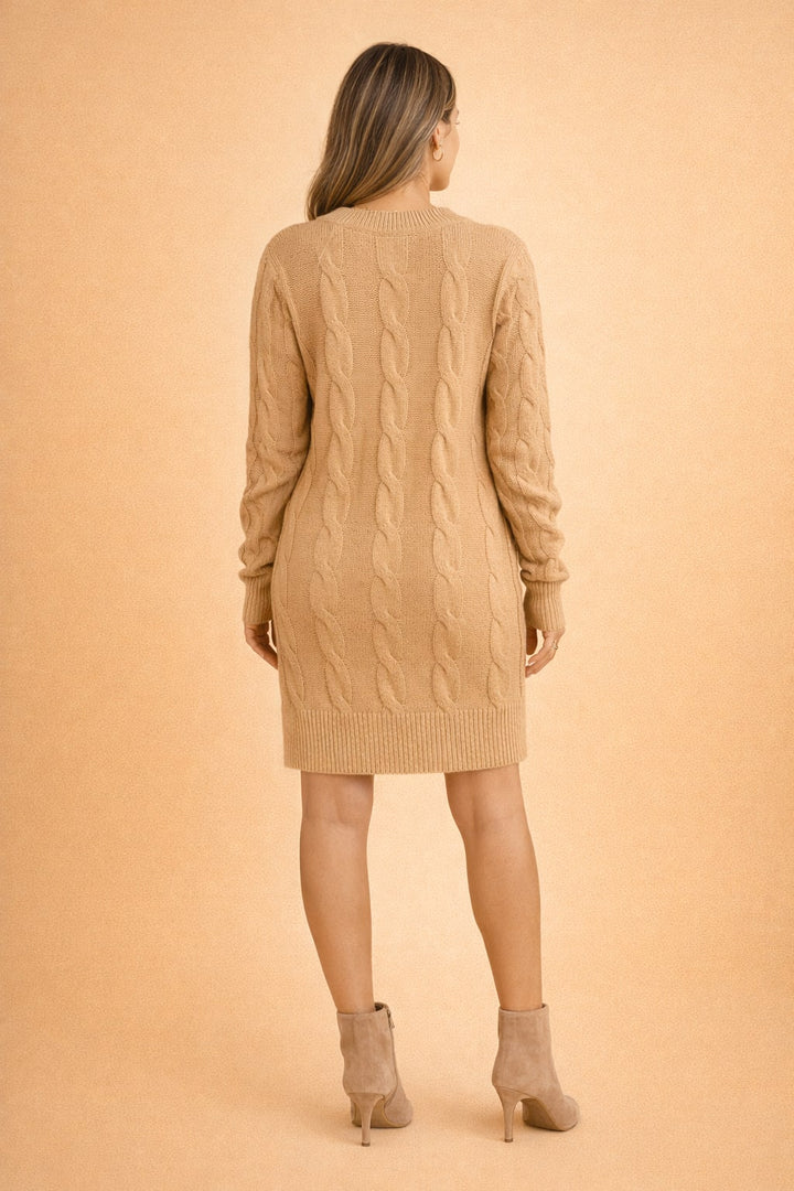 Lotte - Figurbetontes Strickkleid mit Rundhalsausschnitt - Produktansicht 6