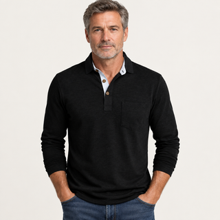 Michael - Einfarbiges Herren-Langarmshirt - Produktansicht 1