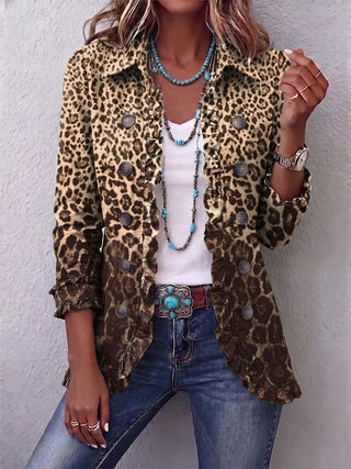 Navara – Rüschenjacke mit Leopardenmuster