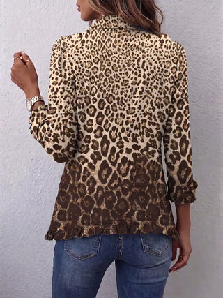 Navara – Rüschenjacke mit Leopardenmuster