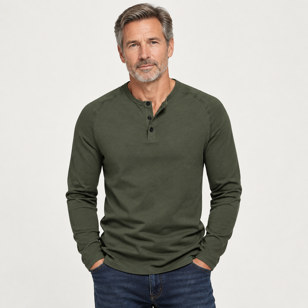 Peter - Henley-Shirt für Herren - Produktansicht 1