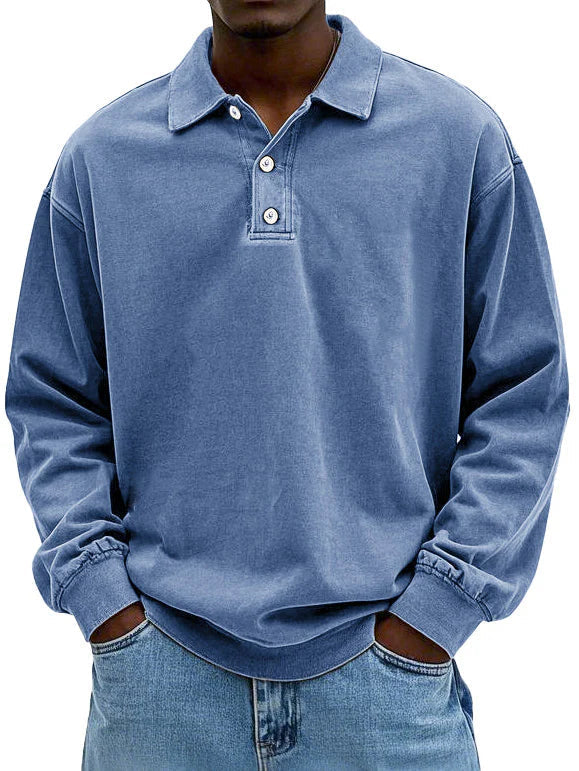 Dirk - Langarm-Poloshirt für Herren - Produktansicht 2