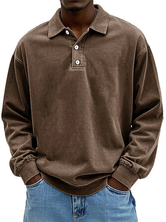 Dirk - Langarm-Poloshirt für Herren - Produktansicht 8