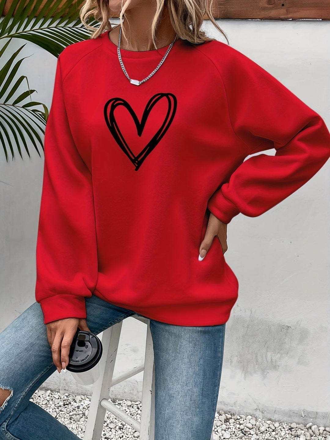 Louisa - Gestreiftes Sweatshirt mit Kontrastdetails - Produktansicht 3