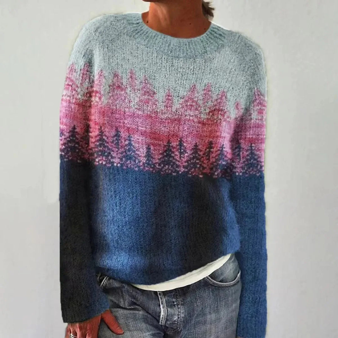 Finja - Rundhalspullover mit Fair-Isle-Muster - Produktansicht 2