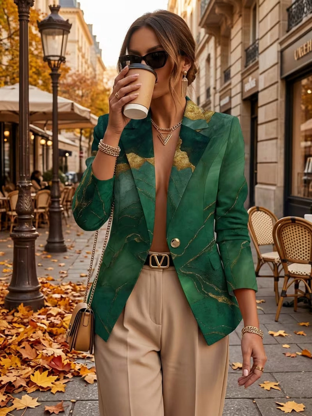 Benedetta - Blazer mit Marmormuster - Produktansicht 2