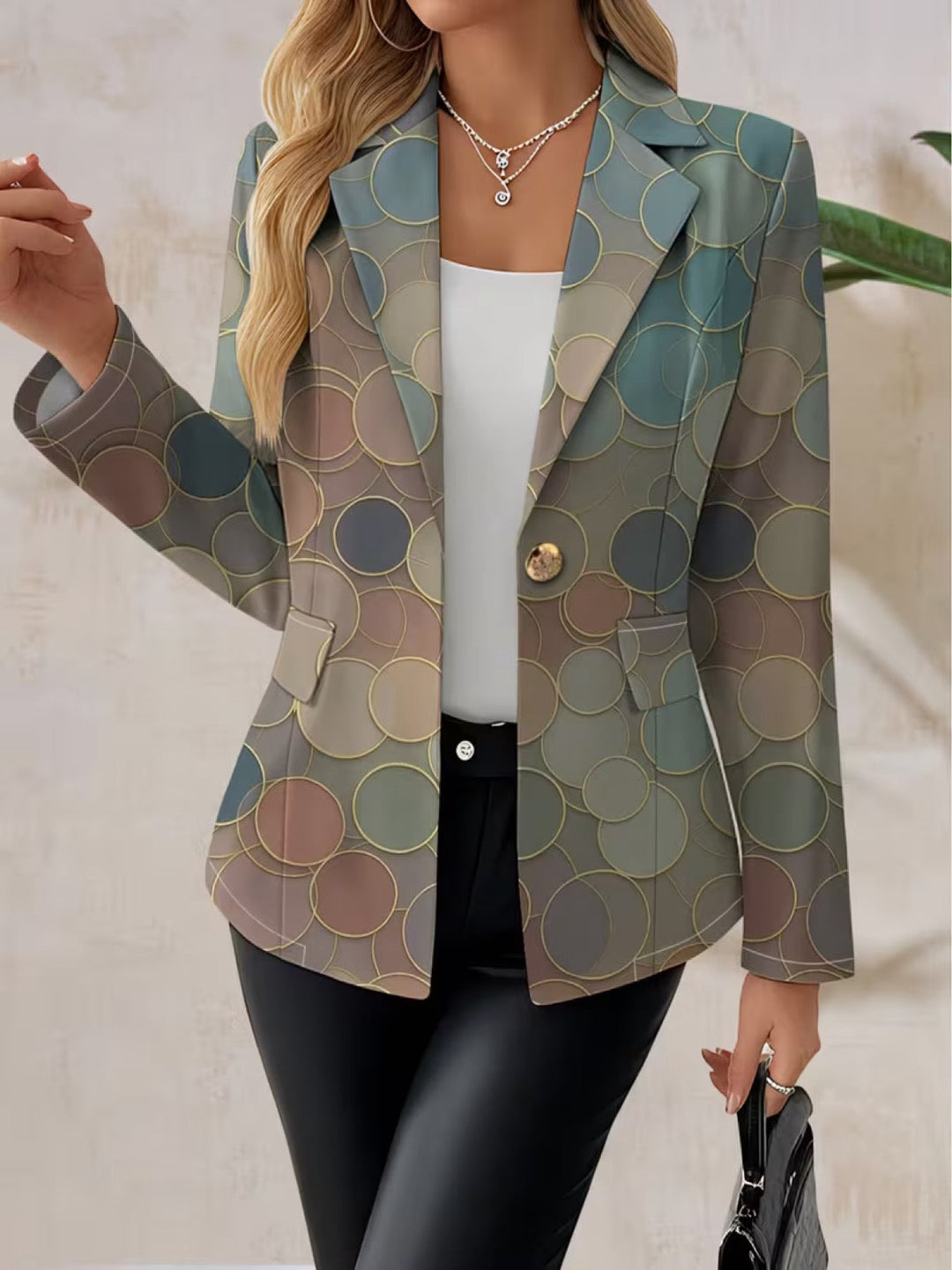 Giada - Blazer mit Mosaikmuster - Produktansicht 2