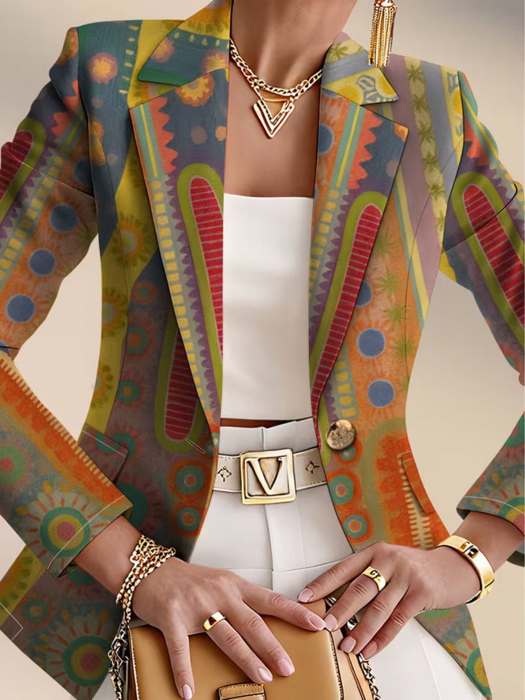 Graziella - Blazer mit Medaillonmuster - Produktansicht 6