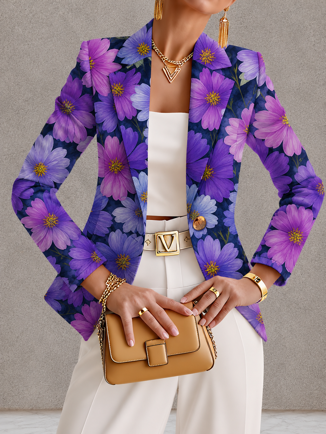 Loredana - Blazer mit Blumenmuster - Produktansicht 1