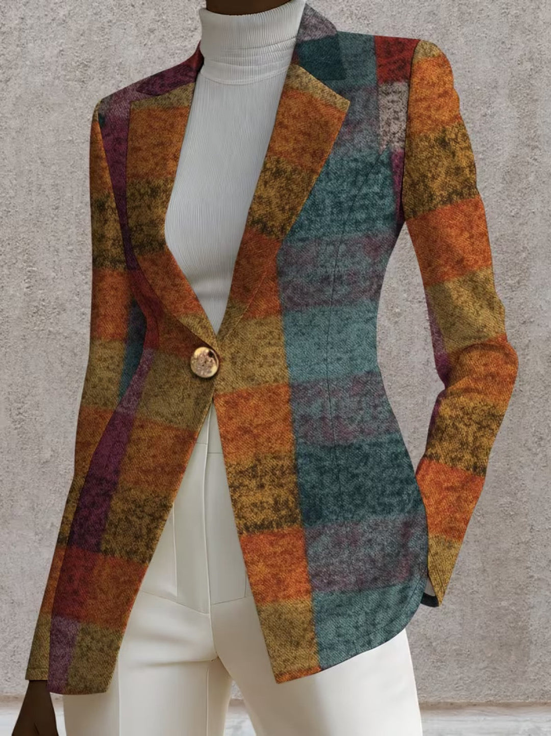 Ornella - Karierter Blazer - Produktansicht 2