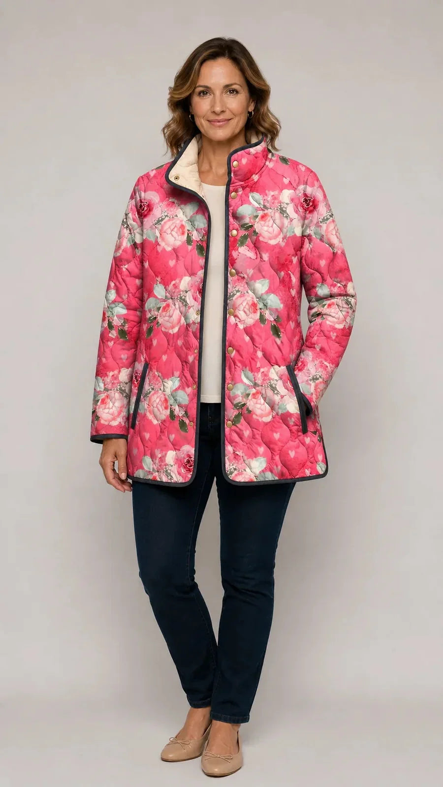 Rosa - Steppjacke - Produktansicht 2