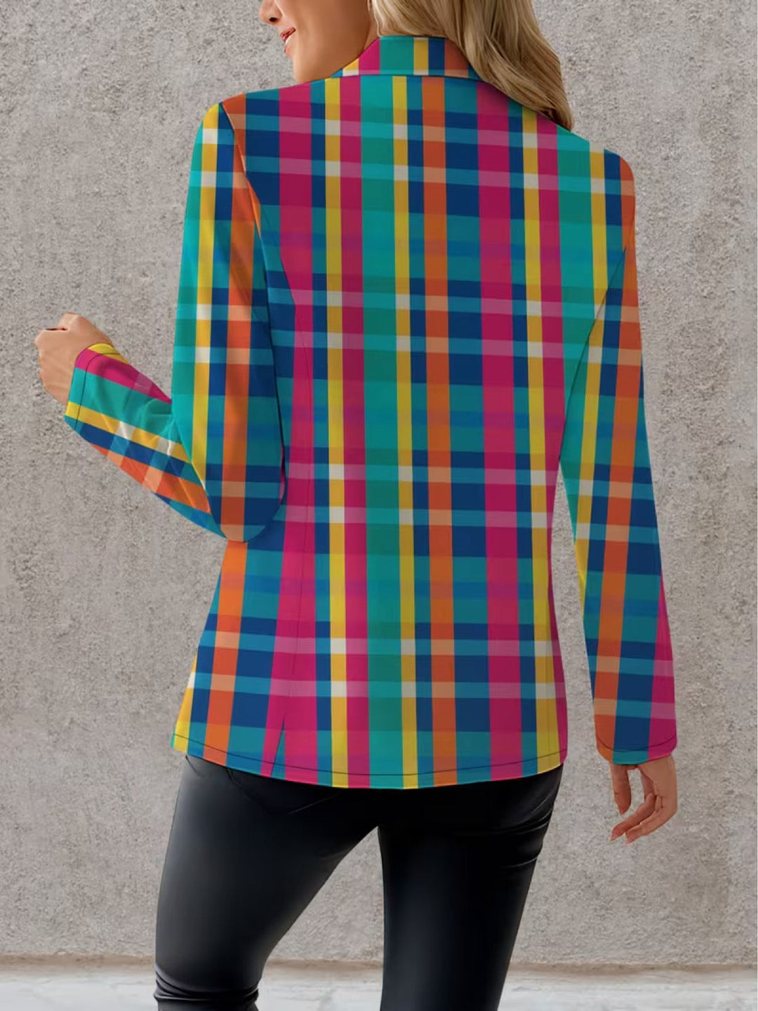 Tiziana - Blazer mit Madras-Karo - Produktansicht 4