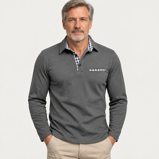 Thomas - Klassisches Langarm-Poloshirt - Produktansicht 1