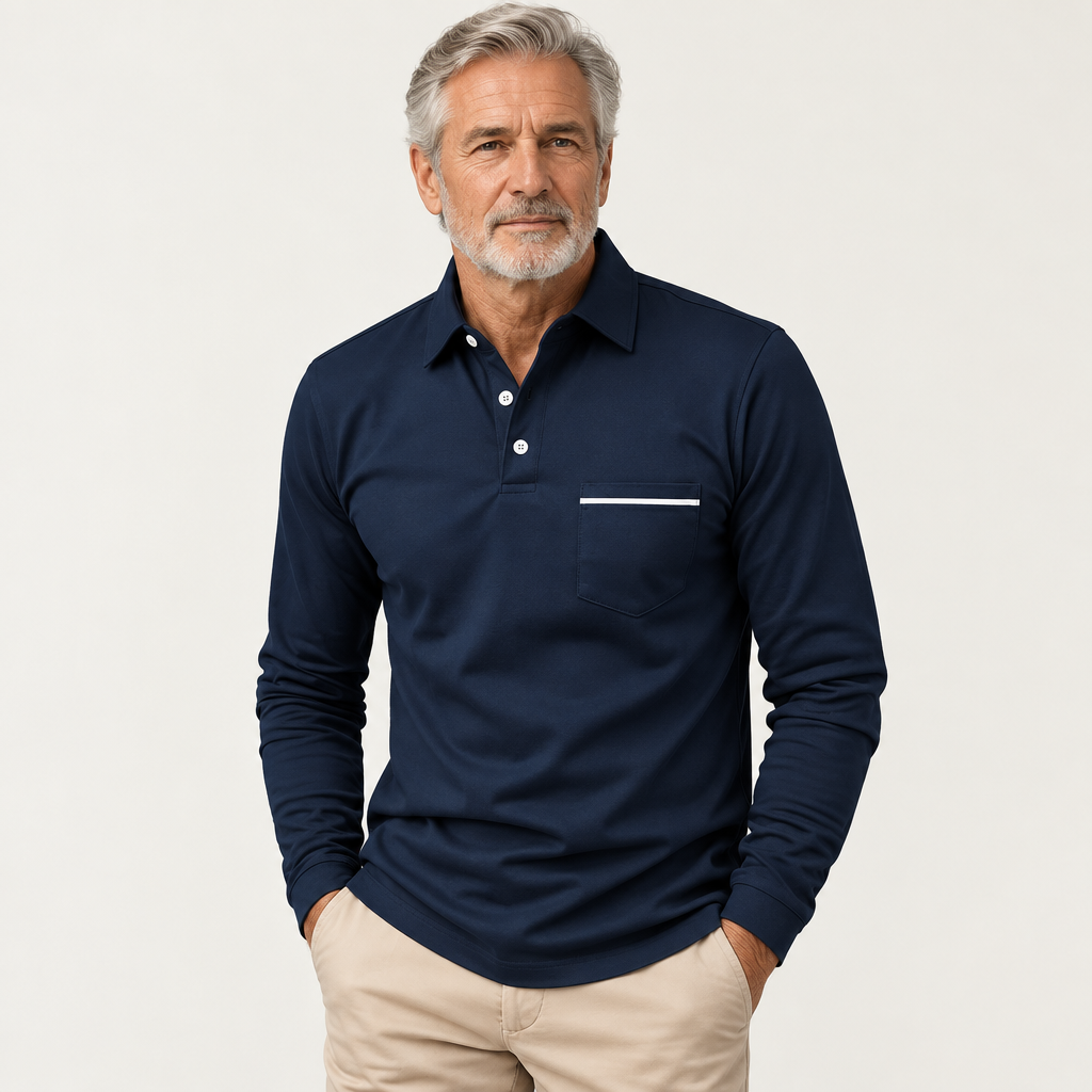 Wolfgang - Poloshirt mit Brusttasche - Produktansicht 1