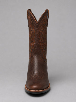 Mia - Bestickte Western-Lederstiefeletten mit Blockabsatz - Produktansicht 3