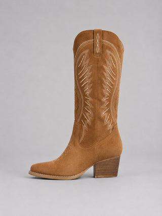 Isabella - Bestickte Westernstiefel aus Veloursleder - Produktansicht 4