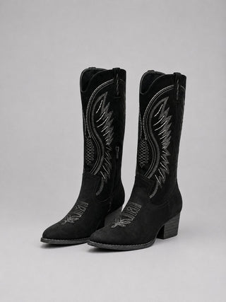 Isabella - Bestickte Westernstiefel aus Veloursleder - Produktansicht 5