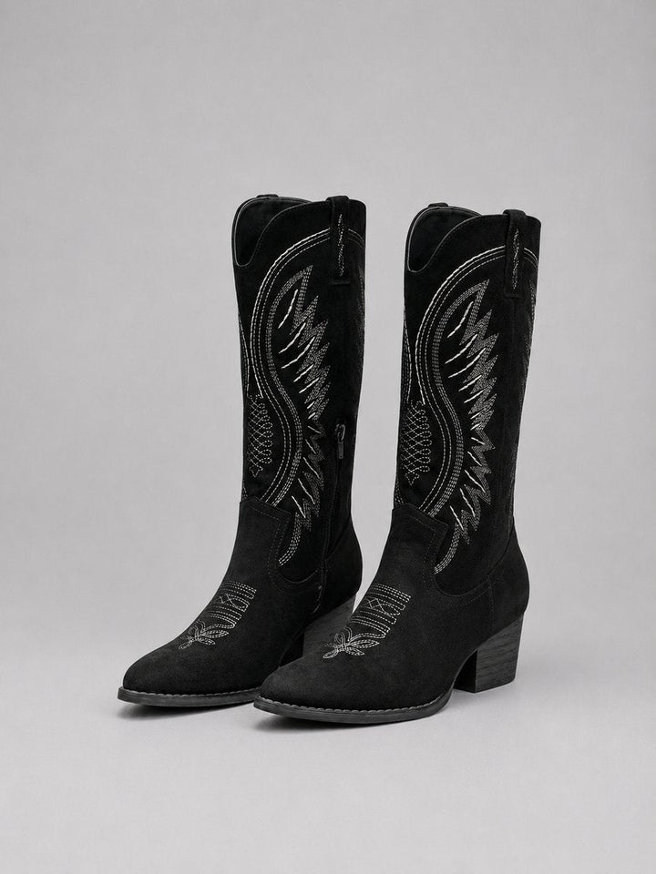 Isabella - Bestickte Westernstiefel aus Veloursleder - Produktansicht 5